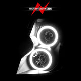 ANZO 2003-2007 Cadillac Cts Projector Headlights w/ Halo Black (CCFL) 121417