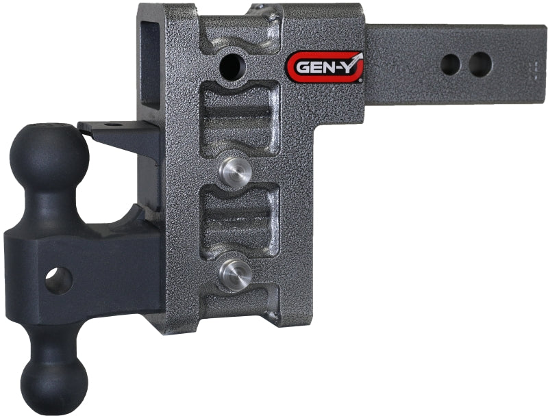 Gen-Y Mega Duty 2.5in Shank 6in Drop 3500lb TW 32K Hitch w/GH-0161 Dual-Ball/Pintle Lock GH-1623