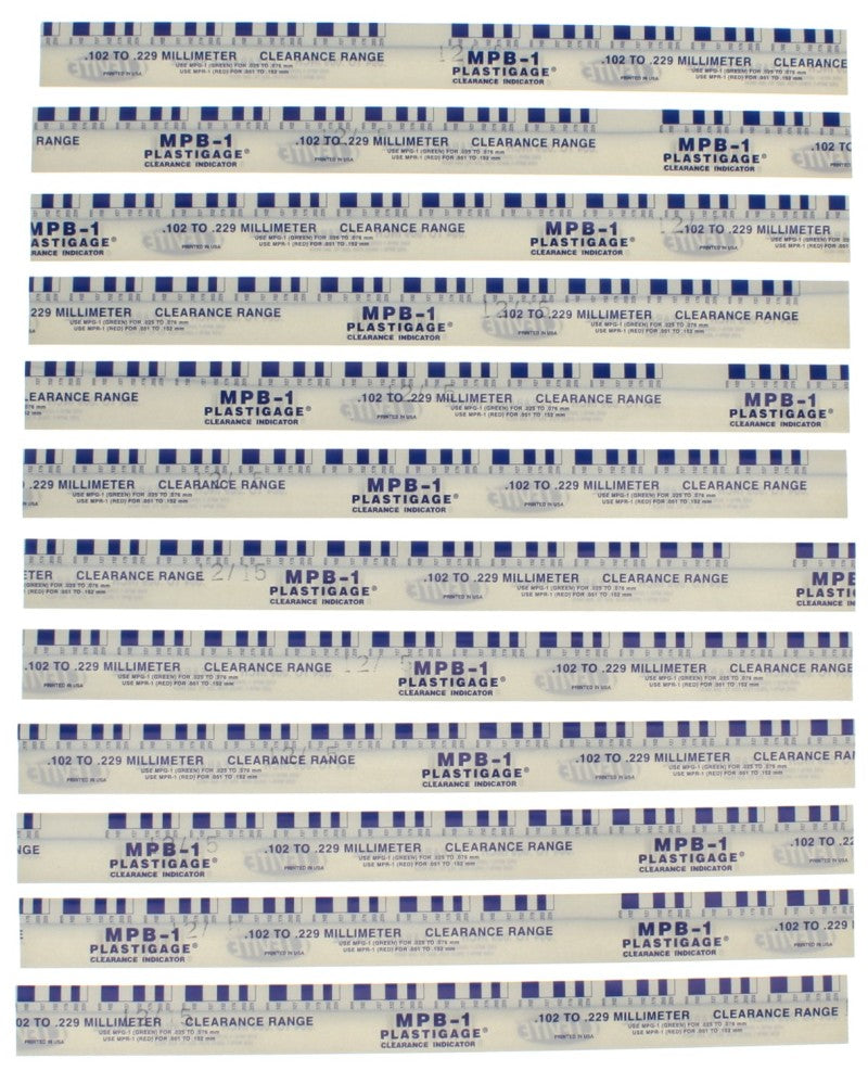 Clevite Plastigage Blue Plastigage - 12 Pack MPB1