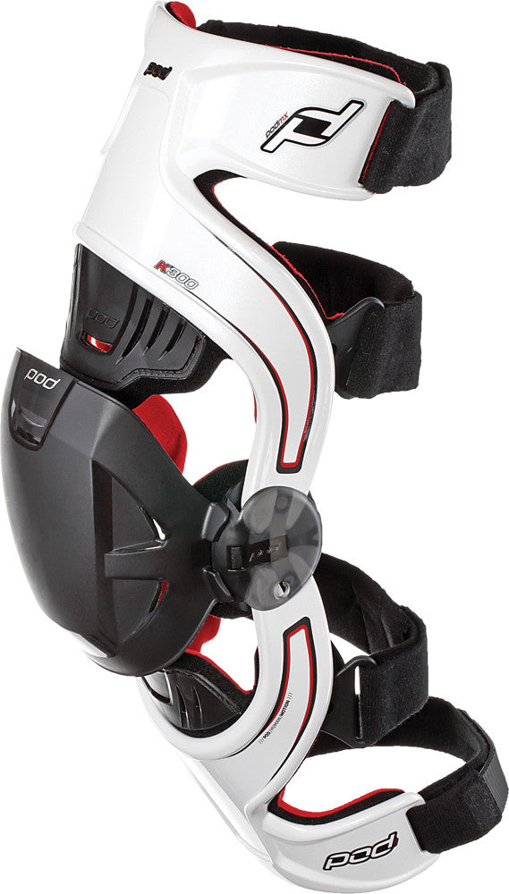 POD K300 Knee Brace White/Red S (Left) K3011-008-SM