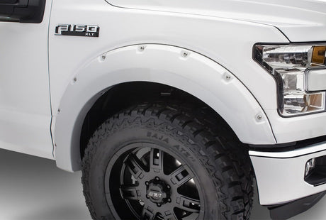 Bushwacker 18-19 Ford F-150 Pocket Style Flares 4 pc - Oxford White 20945-12