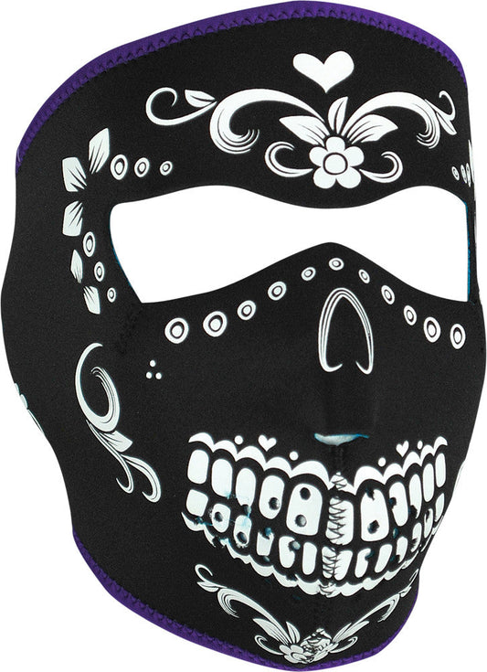 ZAN Full Face Mask (Black/White Muerte) WNFM078