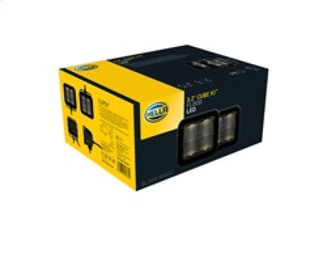 Hella Universal Black Magic 3.2in L.E.D. Cube Kit - Flood Beam (Short Range) LA358176811