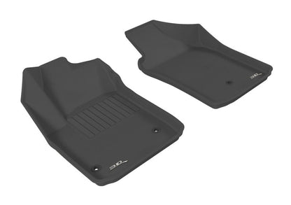 3D MAXpider 2012-2019 Fiat 500/500E Kagu 1st Row Floormat - Black L1FA00311509