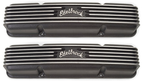 Edelbrock Valve Cover Classic Series Chevrolet 1959-1986 262-400 CI V8 Black 41453