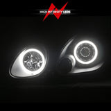ANZO 1998-2005 Lexus Gs300 Projector Headlights w/ Halo Black 121144