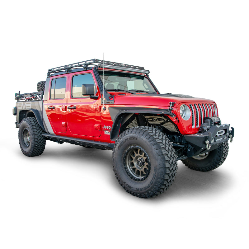 DV8 Offroad 07-18 Jeep Wrangler JK 4 DR / JL 2 DR & JT / 18+ Gladiator Roof Rack RRJL-02