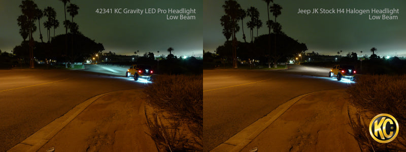 KC HiLiTES 07-18 Jeep JK 7in. Gravity LED Pro DOT Approved Replacement Headlight (Single) 4234