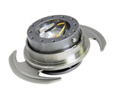 NRG Quick Release Kit Gen 3.0 - Gunmetal Body / Gunmetal Ring w/Handles SRK-650GM