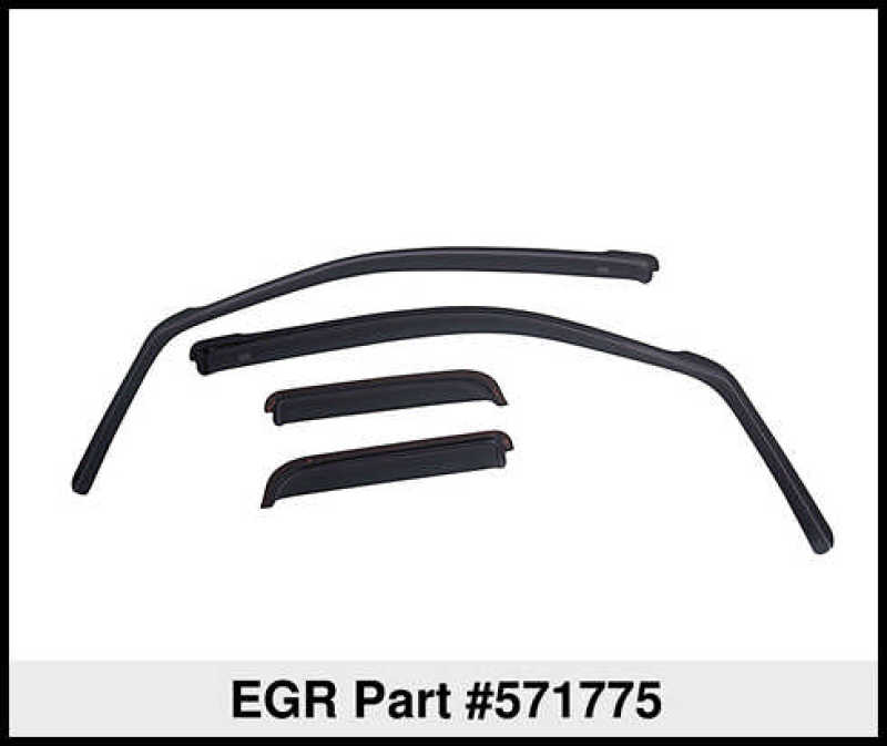 EGR 14+ Chev Silverado/GMC Sierra Crw Cab In-Channel Window Visors - Set of 4 - Matte (571775) 571775