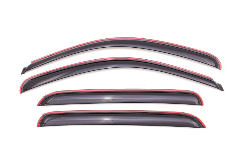 AVS 07-13 Chevy Avalanche Ventvisor In-Channel Front & Rear Window Deflectors 4pc - Smoke 194515