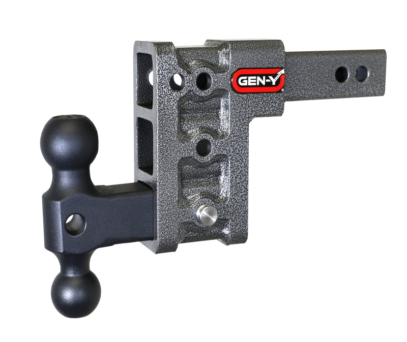 Gen-Y Mega Duty 2in Shank 5in Drop 1500lb TW 10K Hitch w/GH-031 Dual-Ball GH-313