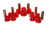 Energy Suspension 99-04 Ford F-350 2wd/F-250 SD 4wd/F-350 4wd Red Rear Leaf Spring Bushing Set 4.2147R