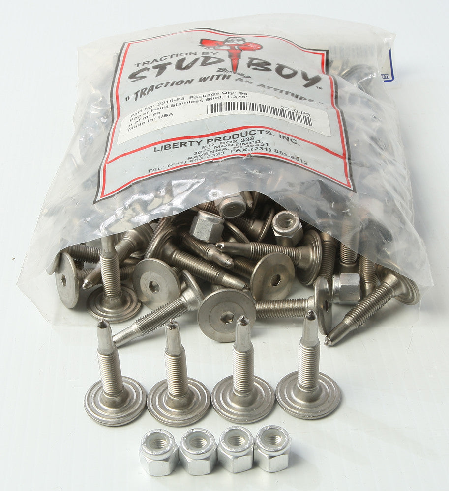 STUD BOY Power Point Stainless Studs 1.375" 96/Pk 2210-P3