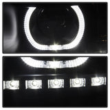 Xtune Chevy Silverado 1500/2500/3500 07-13 LED Halo Projector Headlights Black PRO-JH-CSIL07-CFB-BK 9032189