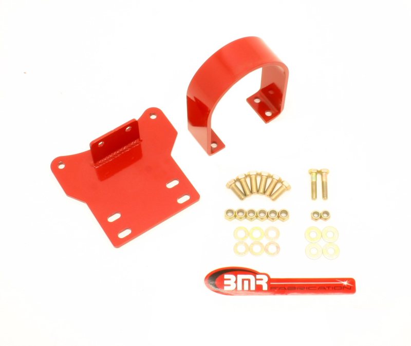 BMR 14-17 Chevy SS Auto Transmission Front Driveshaft Safety Loop - Red DSL018R