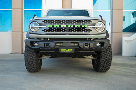 DV8 Offroad 2021 Ford Bronco Capable Bumper Slanted Front License Plate Mount LPBR-05