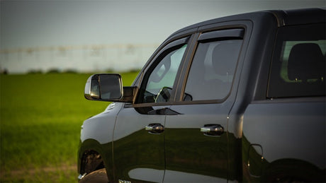 EGR 2019 Dodge Ram 1500 Crew Cab SlimLine In-Channel Window Visors Set of 4 - Dark Smoke 572951