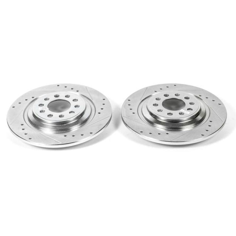 Power Stop 14-19 Jeep Cherokee Rear Evolution Drilled & Slotted Rotors - Pair AR83088XPR