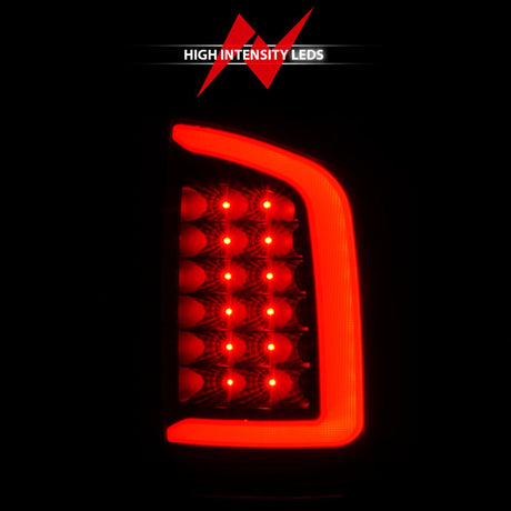 ANZO 2002-2006 Dodge  Ram 1500 LED Tail Lights w/ Light Bar Black Housing Clear Lens 311368