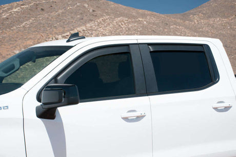 EGR 2019 Chevy 1500 Crew Cab In-Channel Window Visors - Dark Smoke 571691