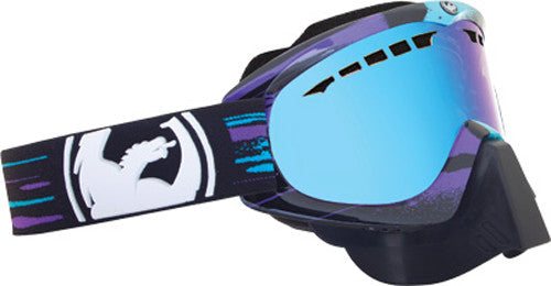 DRAGON Mdx Snow Goggle Paint Drip W/Blue Steel Lens 722-1541
