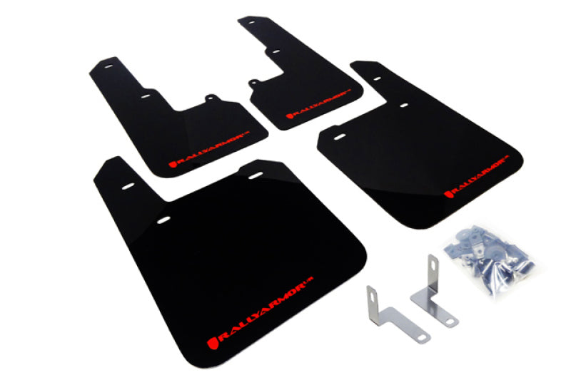 Rally Armor 2015 Subaru Outback UR Black Mud Flap w/ Red Logo MF36-UR-BLK/RD