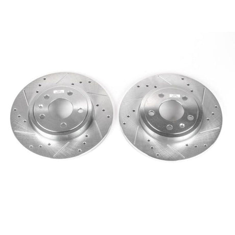 Power Stop 05-09 Audi A4 Rear Evolution Drilled & Slotted Rotors - Pair EBR1006XPR