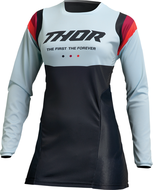 THOR Women's Pulse REV Jersey - Black/Mint - Large 2911-0255