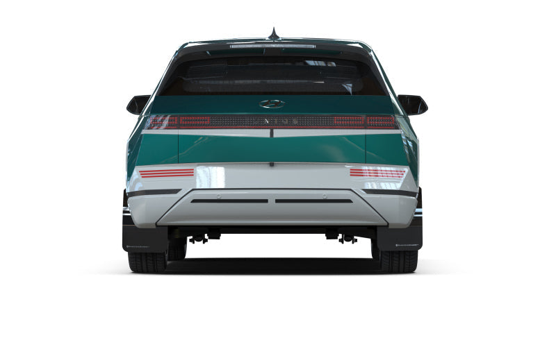 Rally Armor 2022 Hyundai Ioniq 5 Black Mud Flap w/ Silver Logo MF87-UR-BLK-SIL