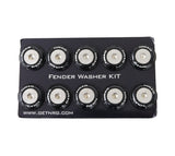 NRG Fender Washer Kit w/Rivets For Plastic (Black) - Set of 10 FW-100BK