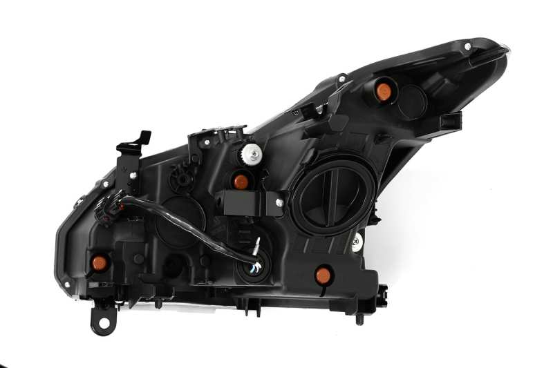 AlphaRex 08-13 Infiniti G37 NOVA LED Projector Headlights Plank Style Design Gloss Black 881982