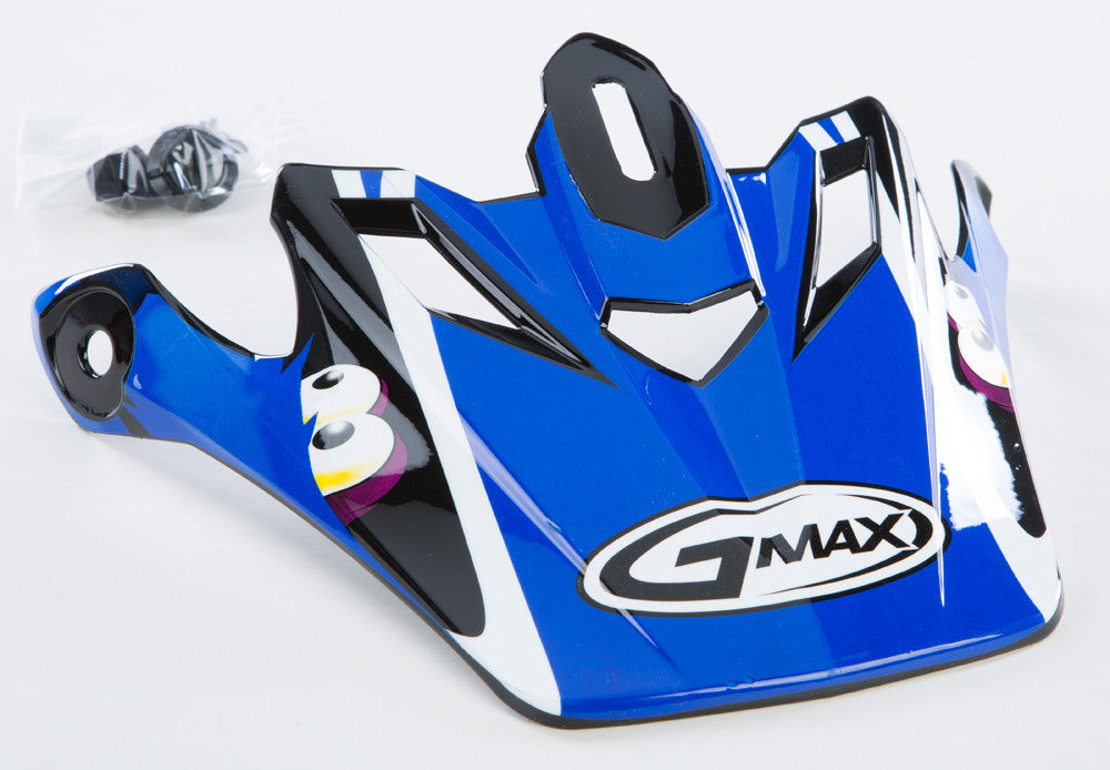 GMAX Gm-46y-1 Kritter Ii Visor White/Blue Youth G046027