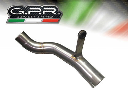 GPR Exhaust for Bmw F700GS 2021-2023, Sonic Poppy, Slip-on Exhaust Including Removable DB Killer and Link Pipe  E5.BM.95.SOPO