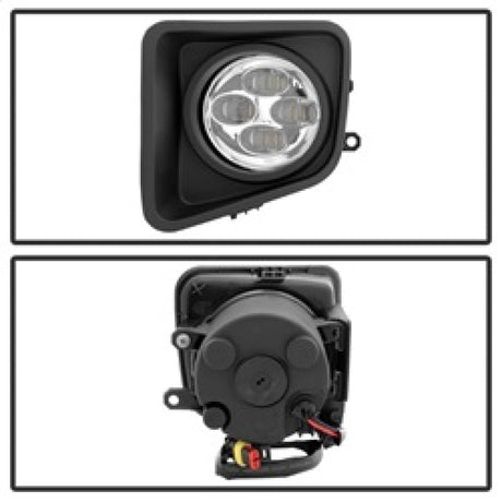 Spyder Toyota Tundra 2014-2016 Daytime DRL LED Running Fog Lights w/Switch Clear FL-DRL-TTU14-C 9031540