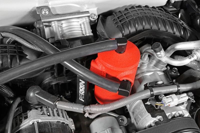 Perrin 22-23 Subaru WRX Air Oil Separator - Red PSP-ENG-611RD