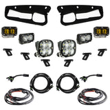 Baja Designs 21-22 Ford Bronco w/Steel Bumper S2 SAE Pro Fog Pocket Light Kit - Amber 448179