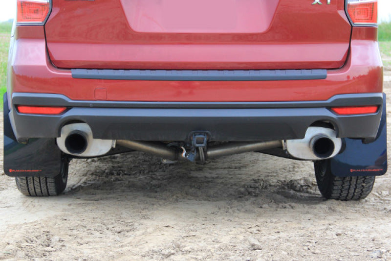 Rally Armor 14+ Subaru Forester Black Mud Flap w/ Red Logo MF28-UR-BLK/RD