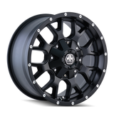 Mayhem 8015 Warrior 20x9 / 6x135 BP / 0mm Offset / 106mm Hub Matte Black Wheel 8015-2937MB