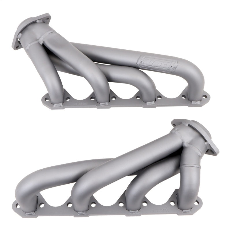 BBK 79-93 Mustang 351 Swap Shorty Unequal Length Exhaust Headers - 1-5/8 Titanium Ceramic 1511