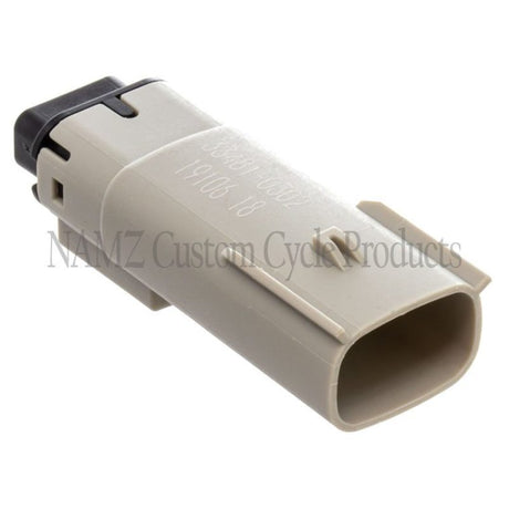 NAMZ 07-23 V-Twin Left Handlebar FLHRC Molex MX-150 3-Position Male Connector - Gray (HD 72513-07GY) NM-33481-0302
