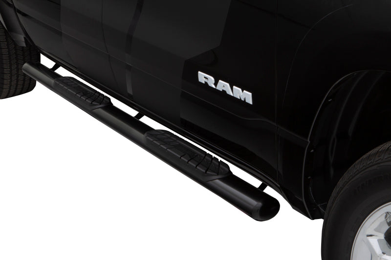 Lund 10-17 Dodge Ram 2500 Crew Cab 4in. Oval Straight Steel Nerf Bars - Black 23684781