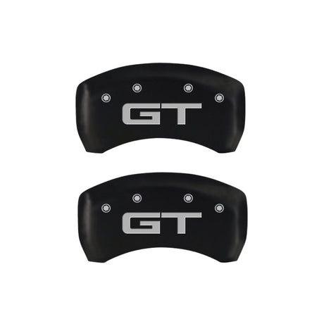 MGP 4 Caliper Covers Engraved Front 2015/Mustang Engraved Rear 2015/GT Red finish silver ch 10201S2MGRD
