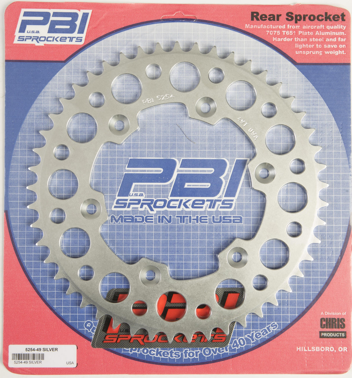 PBIRear Sprocket Aluminum 49t-520 Hus/Husq/Ktm5254-49-3