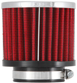 K&N 1.75in Flange ID x 3in OD x 2.5in H Chrome Finish Rubber Base Crankcase Vent Filter 62-1480