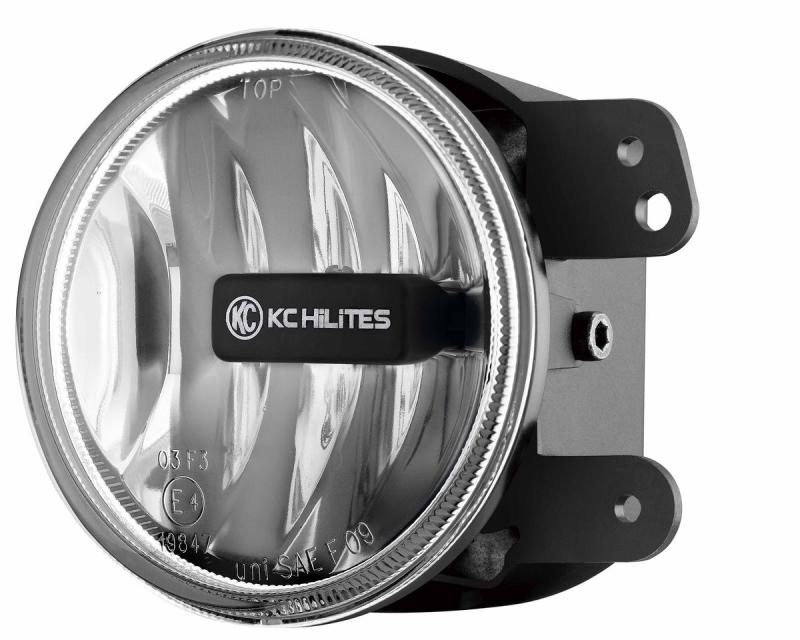 KC HiLiTES 10-18 Jeep JK 4in. Gravity G4 LED Light 10w SAE/ECE Clear Fog Beam (Single) 1497