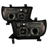 Spyder Toyota Tundra 07-13 Projector Headlights LED Halo LED Smke PRO-YD-TTU07-HL-SM 5012043