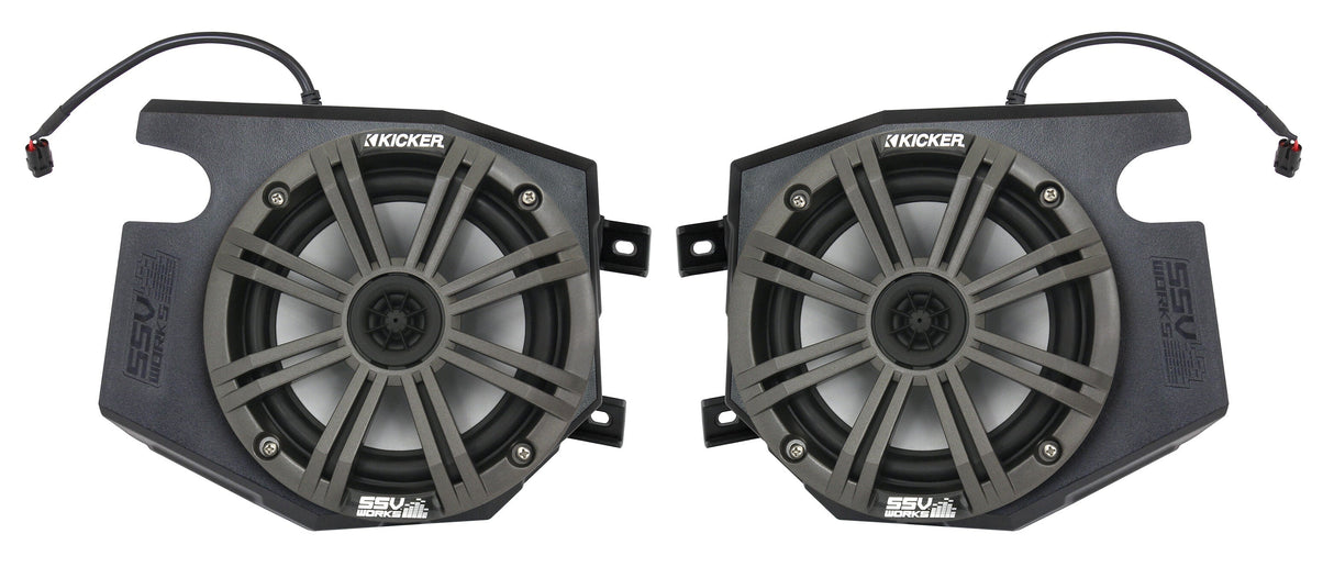 SSV WORKS Kicker Front Pods 65 Watt 6.5" 900s 1000s 1000 RZ4-F65K
