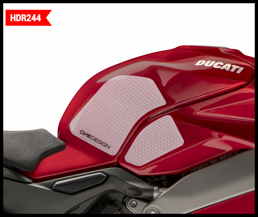 ONE EMBLEMSHdr Tank Side Pad Clear DucHDR244