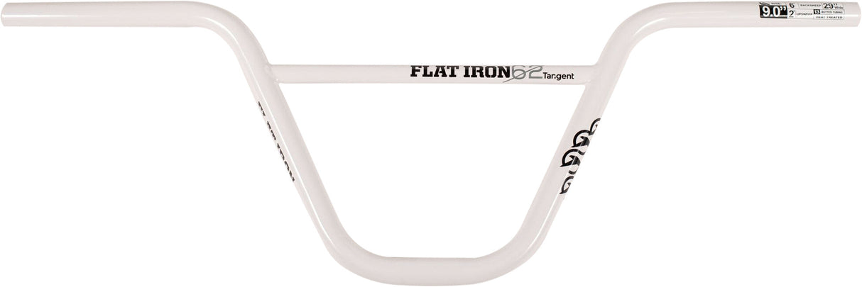 TANGENT Flatiron 62 Handlebar White Gloss 9" Rise 40-9621W